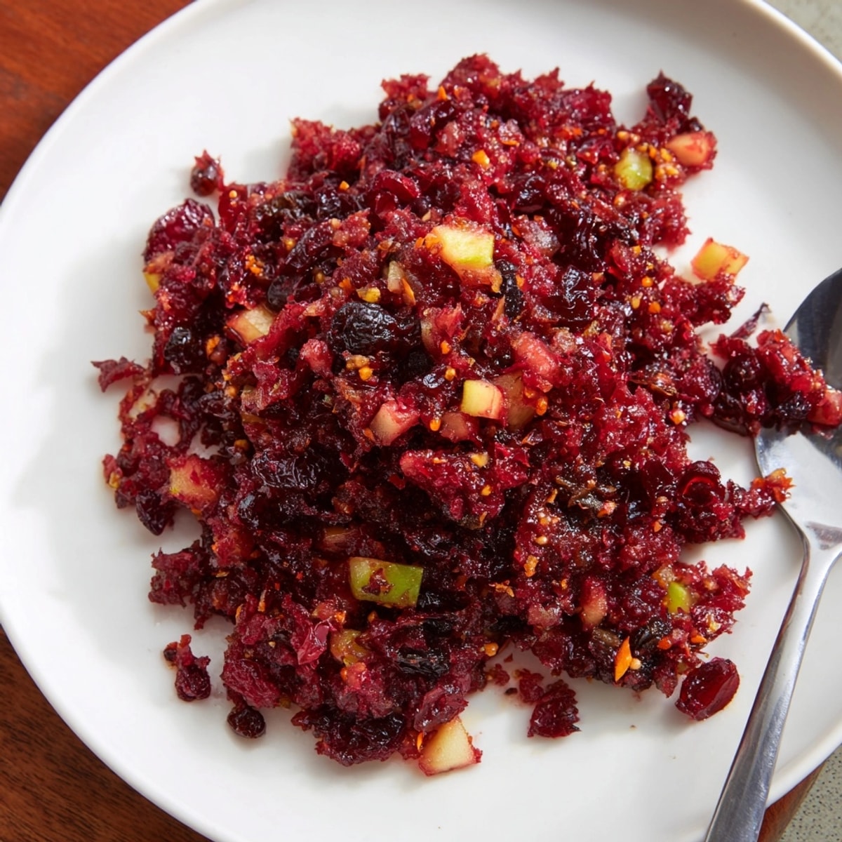 Tangy-sweet Cranberry Chutney recipe: a jewel-toned holiday condiment with cranberries and warm spices.