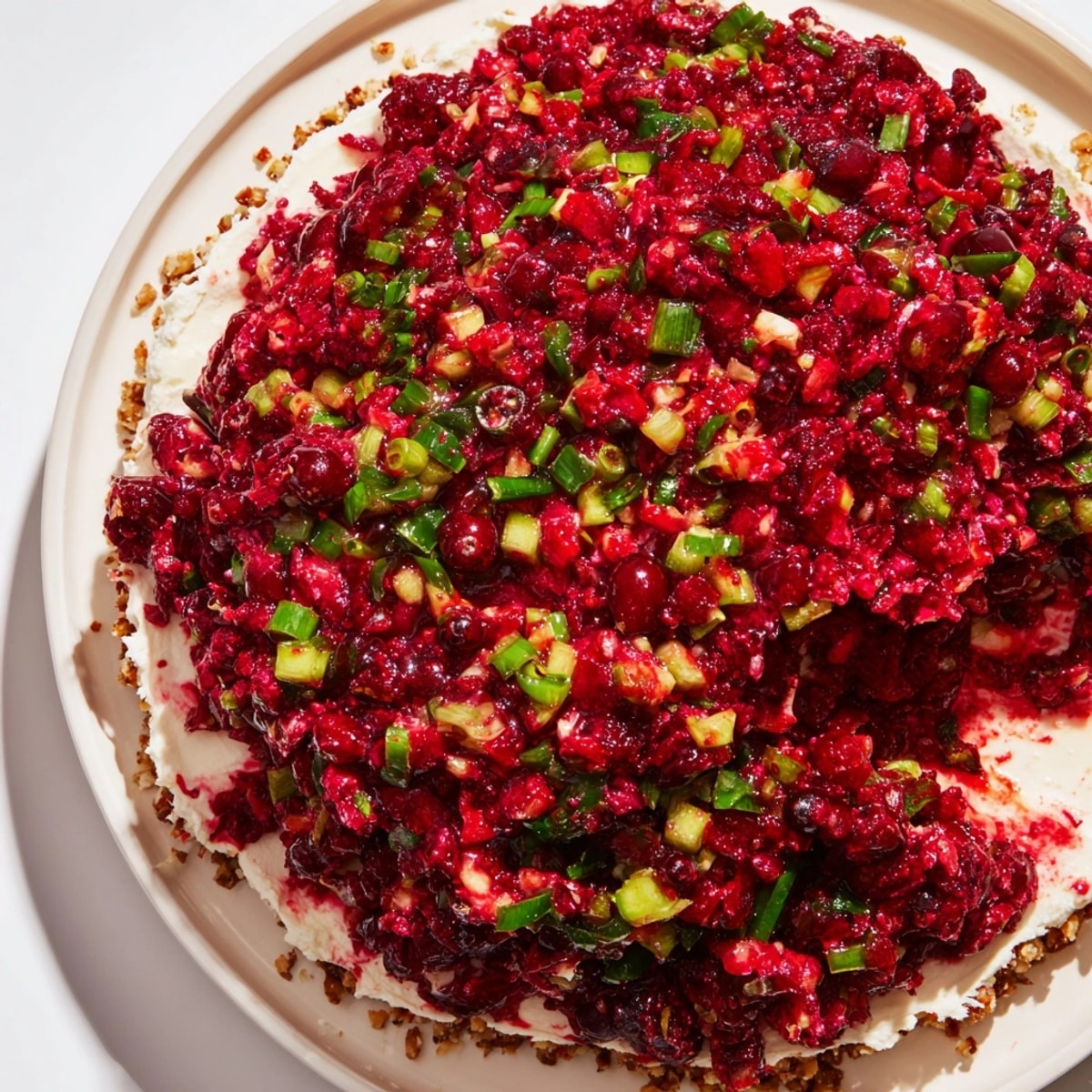 Homemade Cranberry Jalape&amp;ntilde;o Dip; a vibrant holiday appetizer, perfect for easy serving.