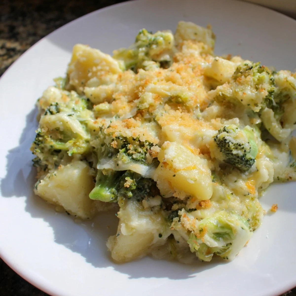 Cheesy Potato Broccoli Casserole