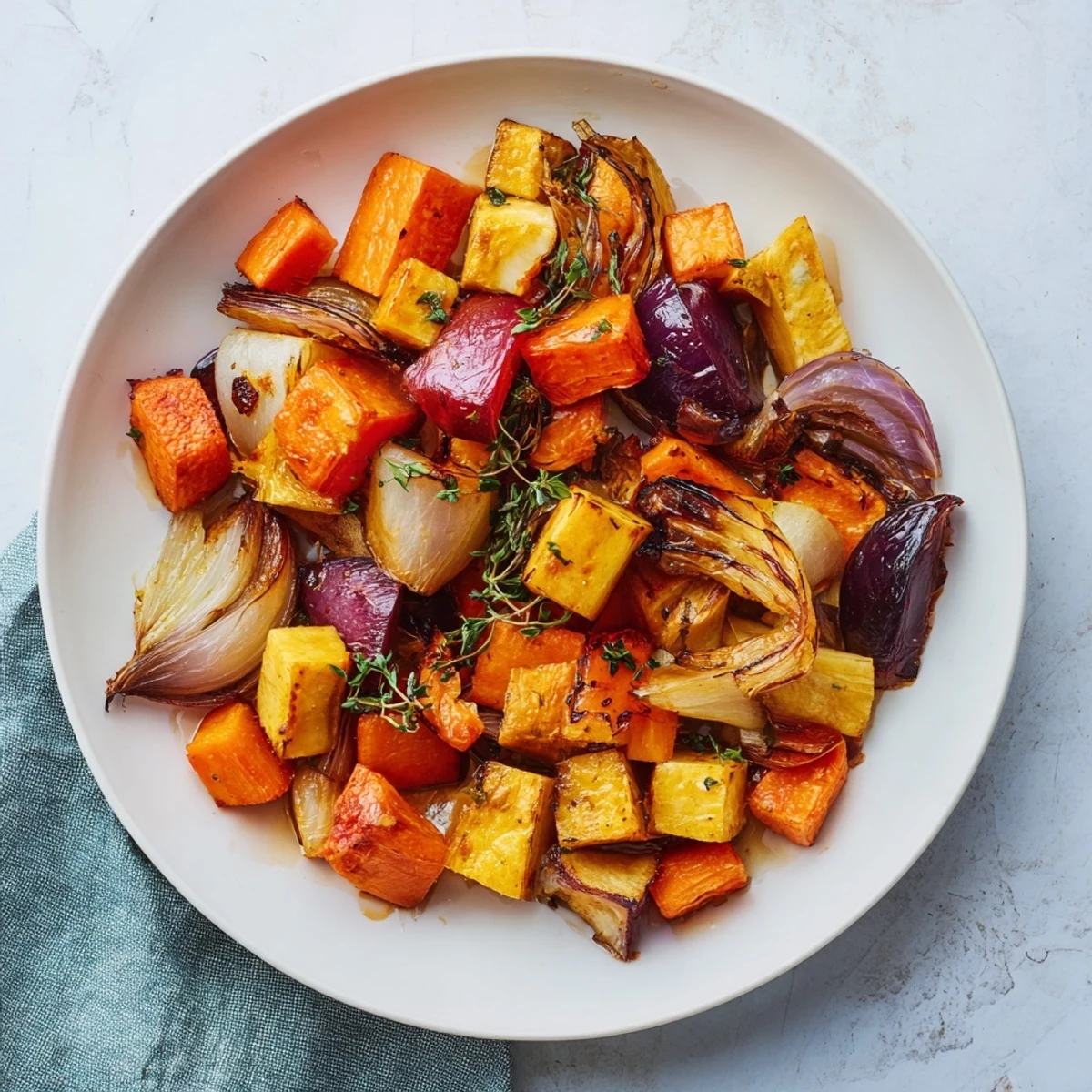 Earthy-sweet aroma: Honey-glazed Roasted Root Vegetables offer tender textures and delightful roasted flavors.