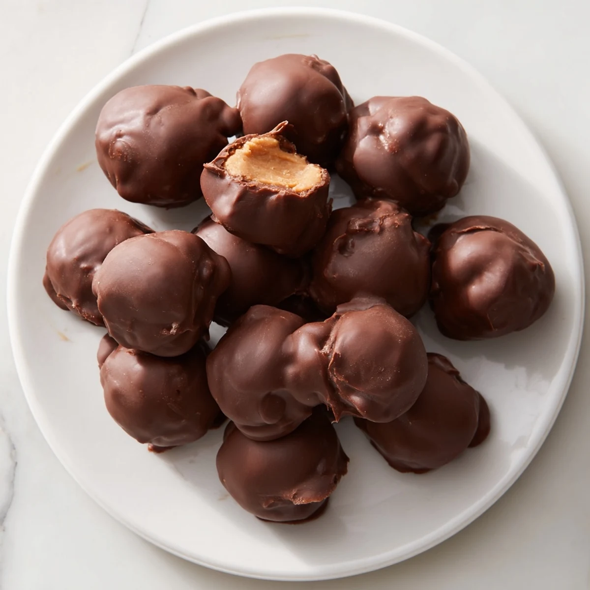 These easy no-bake peanut butter balls, dipped in chocolate, are perfect for dessert or a snack.
