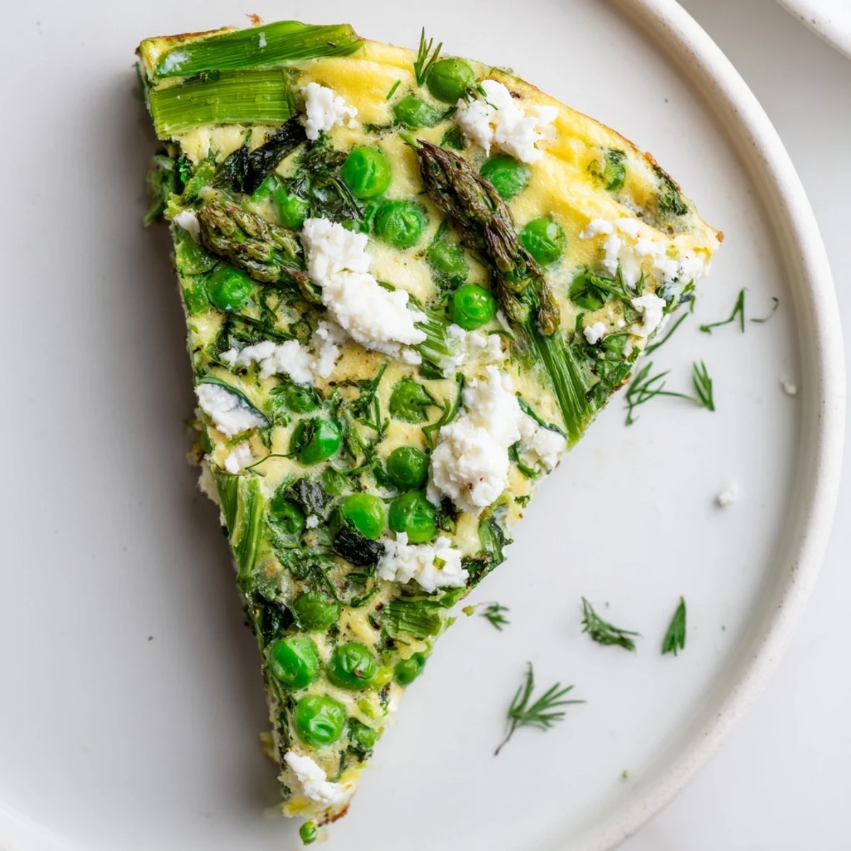 Spring Vegetable Frittata Goat Cheese