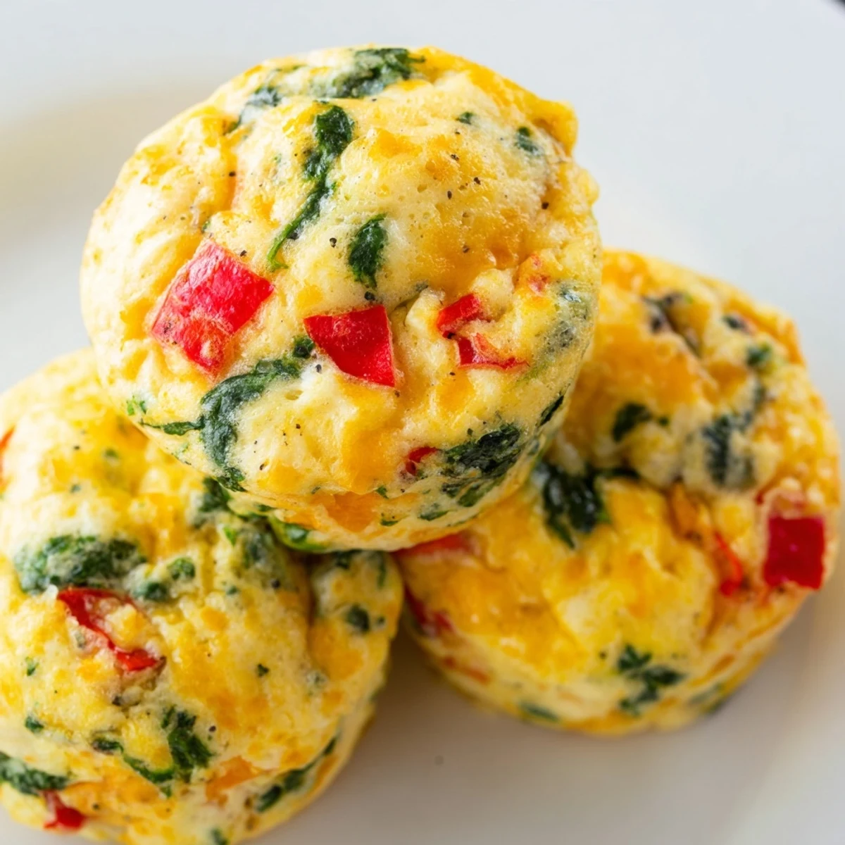 Savory Muffin Tin Cottage Cheese Egg Bites with fluffy texture and melted cheddar cheese, perfect for meal prepping.