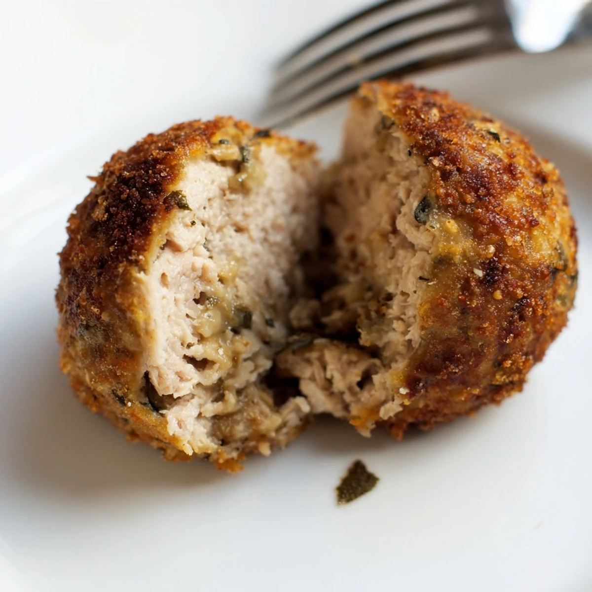 Herby Sage Onion Chicken Balls cooling on rack, perfect with cranberry sauce