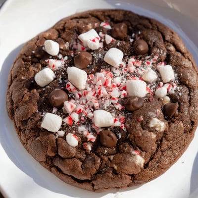 Peppermint Hot Chocolate Cookies