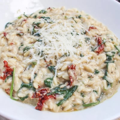 Creamy Tuscan Orzo