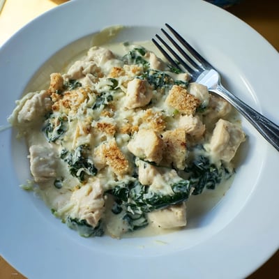 Creamy Chicken Spinach Casserole