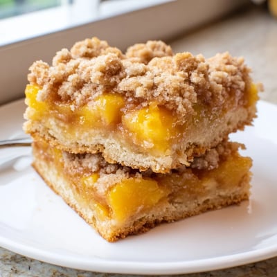 Sweet Buttery Peach Bars